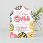 スウィートワン誕生日招待状1stバースデーガール 招待状 (スタンド正面)