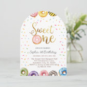 スウィートワン誕生日招待状1stバースデーガール 招待状 (スタンド正面)