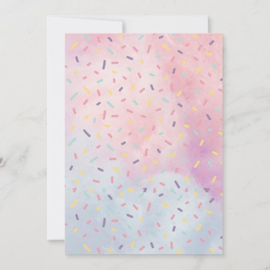 スウィートワン誕生日招待状for Girl 招待状 (裏面)