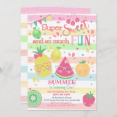 スウィートワン1st誕生日招待状 招待状 (正面/裏面)