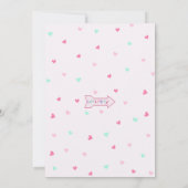 スウィートワン1thバースデーキャンディランドパーティの招待状 招待状 (裏面)