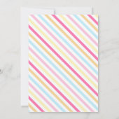 スウィートワン1th誕生日パーティーキャンディランド招待状 招待状 (裏面)