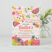 スウィートワン | フルーツパーティーバースデー 招待状 (スタンド正面)