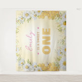 スウィートワン(昆虫)マルハナバチ1stファースト・ガール・バースデーパーティー タペストリー (正面)