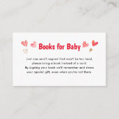 スウィートヴァレンティネス赤ちゃんシャワー本ベビー エンクロージャーカード (正面)