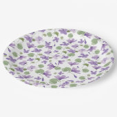 スウィートヴィオレットパーティープレート ペーパープレート (アングル)