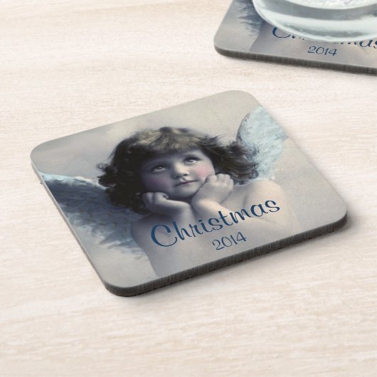 スウィートヴィンテージエンジェルクリスマスメメントホテル コースター (左側)