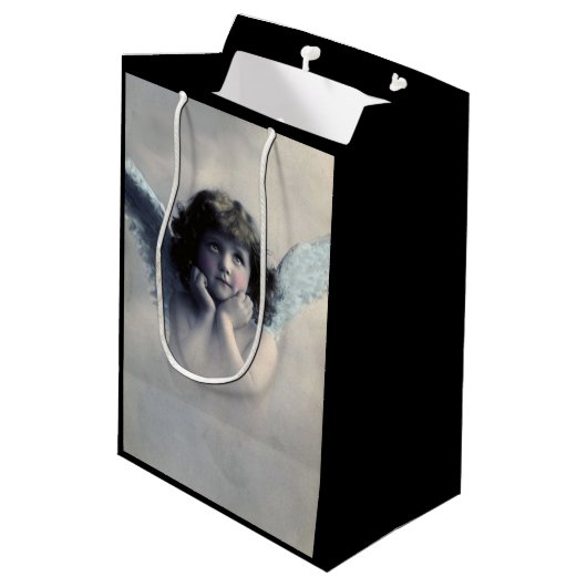 スウィートヴィンテージエンジェルクリスマス ミディアムペーパーバッグ (裏面アングル)