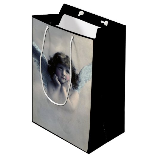 スウィートヴィンテージエンジェルクリスマス ミディアムペーパーバッグ (正面アングル)