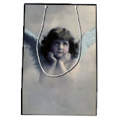 スウィートヴィンテージエンジェルクリスマス ミディアムペーパーバッグ (裏面)