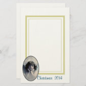 スウィートヴィンテージエンジェルクリスマス 便箋 (正面/裏面)