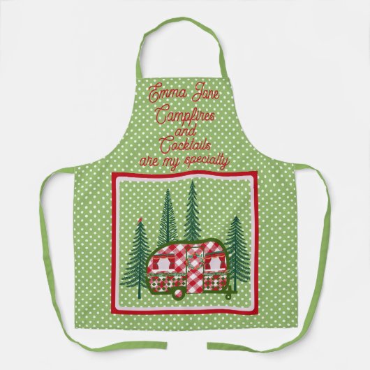 スウィートヴィンテージカンパートレーラーホリデイ エプロン (正面)