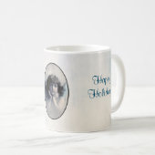 スウィートヴィンテージクリスマスエンジェル コーヒーマグカップ (正面右)