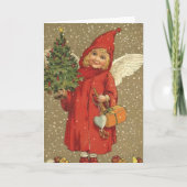 スウィートヴィンテージクリスマスエンジェル シーズンカード (正面)