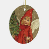 スウィートヴィンテージクリスマスエンジェル セラミックオーナメント (右)