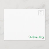 スウィートヴィンテージクリスマスパピービコンラサマルチーズ シーズンポストカード (裏面)