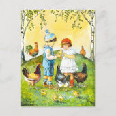 スウィートヴィンテージジェニーニストロムハッピーイースター ポストカード (正面)