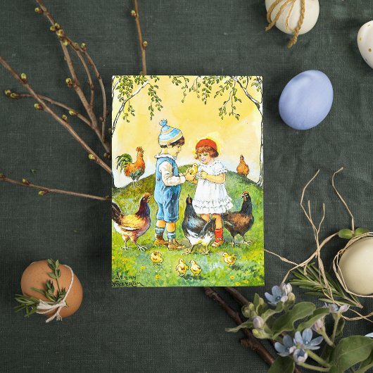 スウィートヴィンテージジェニーニストロムハッピーイースター ポストカード