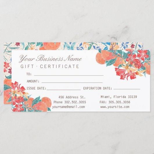 スウィートヴィンテージピーチフローラサロン (正面/裏面)