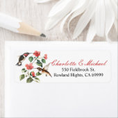 スウィートヴィンテージフローラハミングバーズペア ラベル (インサイチュ)