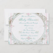 スウィートヴィンテージプリンセスベビーシャワー 招待状 (裏面)