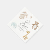 スウィートヴィンテージベビーシャワーOhベビーナプキンス スタンダードカクテルナプキン (角)