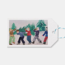 スウィートヴィンテージホリデーアートギフトラベル ギフトタグ