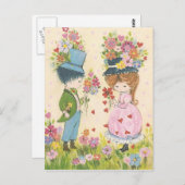 スウィートヴィンテージラブハガキ ポストカード (正面/裏面)