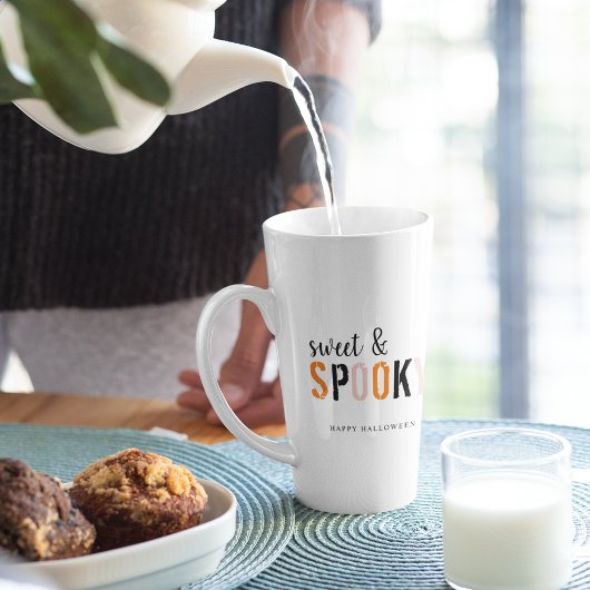 スウィート不気味とハロウィーンラテマグ | かわいい秋 カフェラテマグ