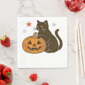 スウィート不気味ハロウィン子猫クラシックTシャツ スタンダードランチョンナプキン (インサイチュ)