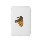 スウィート不気味ハロウィン子猫クラシックTシャツ バスマット (正面縦)