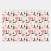 スウィート不気味ハロウィーン誕生日 ラッピングペーパーシート (正面)