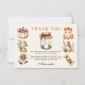 スウィート不気味ワンお祝い サンキューカード (正面)