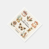 スウィート不気味ワンお祝い スタンダードカクテルナプキン (角)