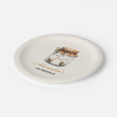 スウィート不気味ワンお祝い ペーパープレート (アングル)