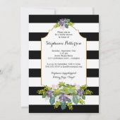 スウィート多肉質フローラガーデンブライダルシャワー 招待状 (正面)