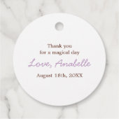 スウィート妖精の国プリンセスガールズ誕生日 フェイバータグ (裏面)