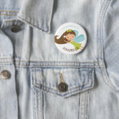 スウィート妖精の国プリンセス"誕生日ガールパーソナライズされた" 缶バッジ (インサイチュ)