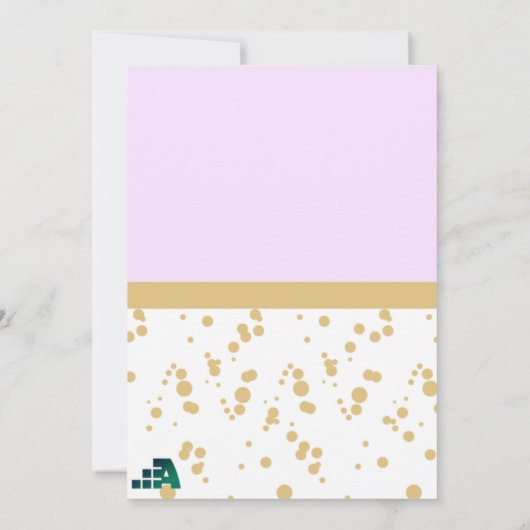 スウィート姪誕生日カード 招待状 (裏面)