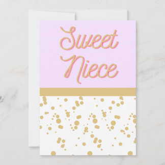 スウィート姪誕生日カード 招待状