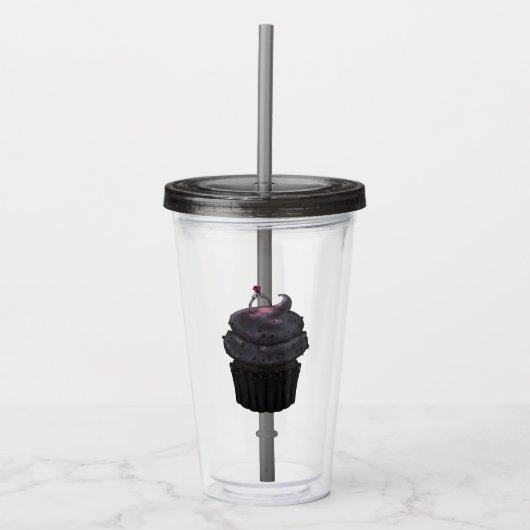 スウィート婚約カップケーキ アクリルタンブラー (正面)