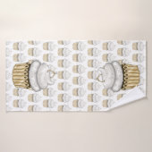 スウィート婚約カップケーキ バスタオル (バスタオル)