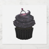 スウィート婚約カップケーキ リキュールボトルラベル (シングルラベル)