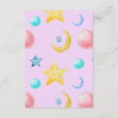 スウィート小さな女の子ベビーシャワーサンキューカード エンクロージャーカード (裏面)