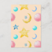 スウィート小さな女の子ベビーシャワーサンキューカード エンクロージャーカード (裏面)