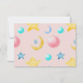 スウィート小さな女の子ベビーシャワーサンキューカード 招待状 (裏面)