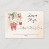 スウィート小さな女の子ボホアツおむつラッフル エンクロージャーカード (正面)