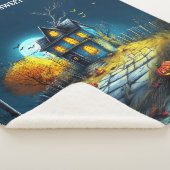 スウィート幽霊のよく出るホームハロウィーンハウス シェルパブランケット (3/4)