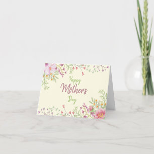 スウィート春フローラ母の日 カード