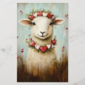 スウィート春ラムフローラハートCH6スクラップブック紙 (正面)